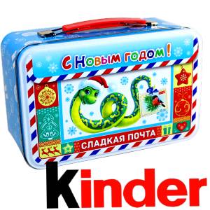 Сладкий подарок на Новый Год в картонной упаковке весом 430 грамм по цене 2136 руб в Владикавказе